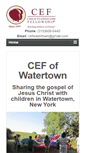 Mobile Screenshot of cefwatertown.org